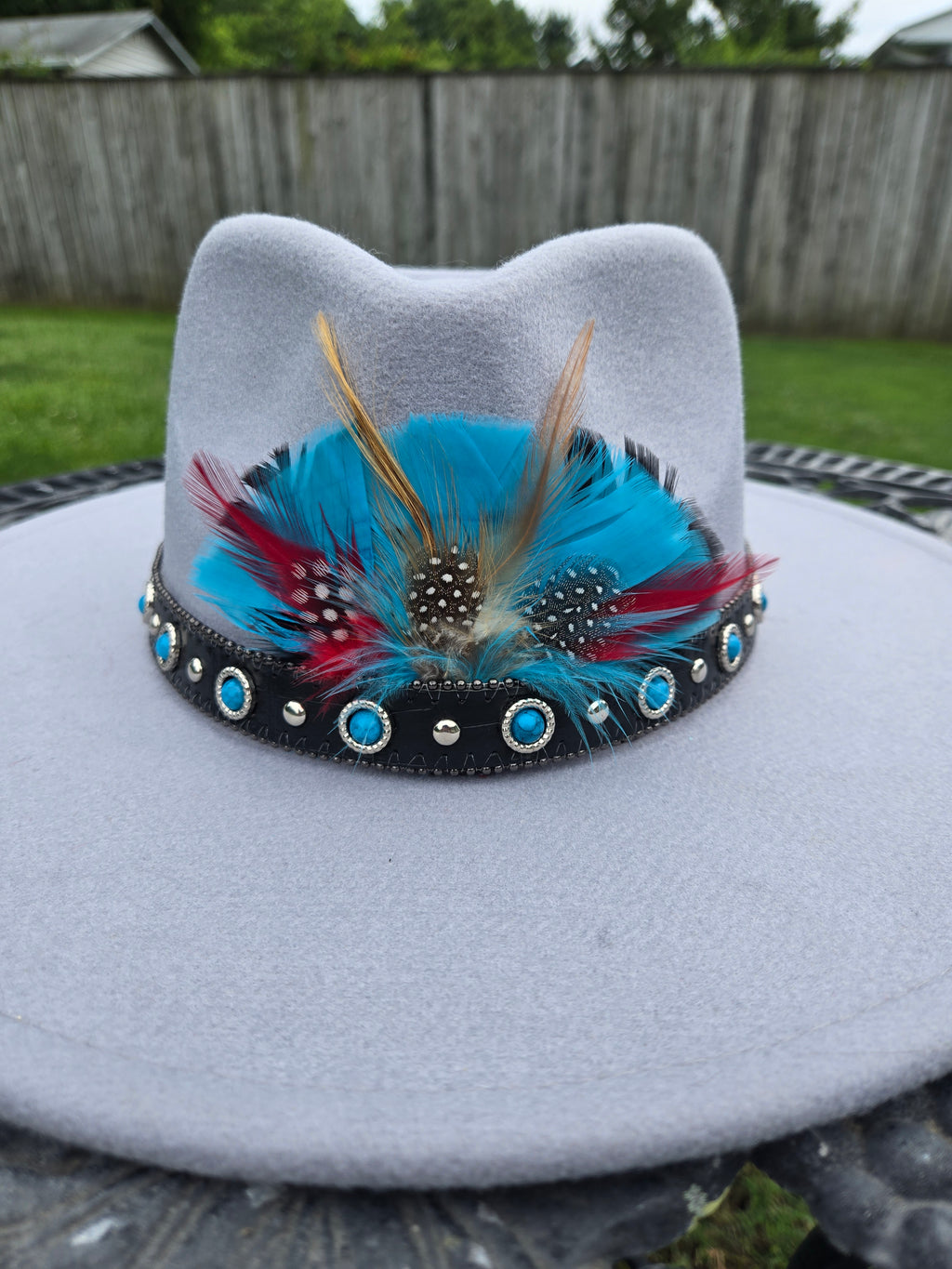 Blue bird fedora
