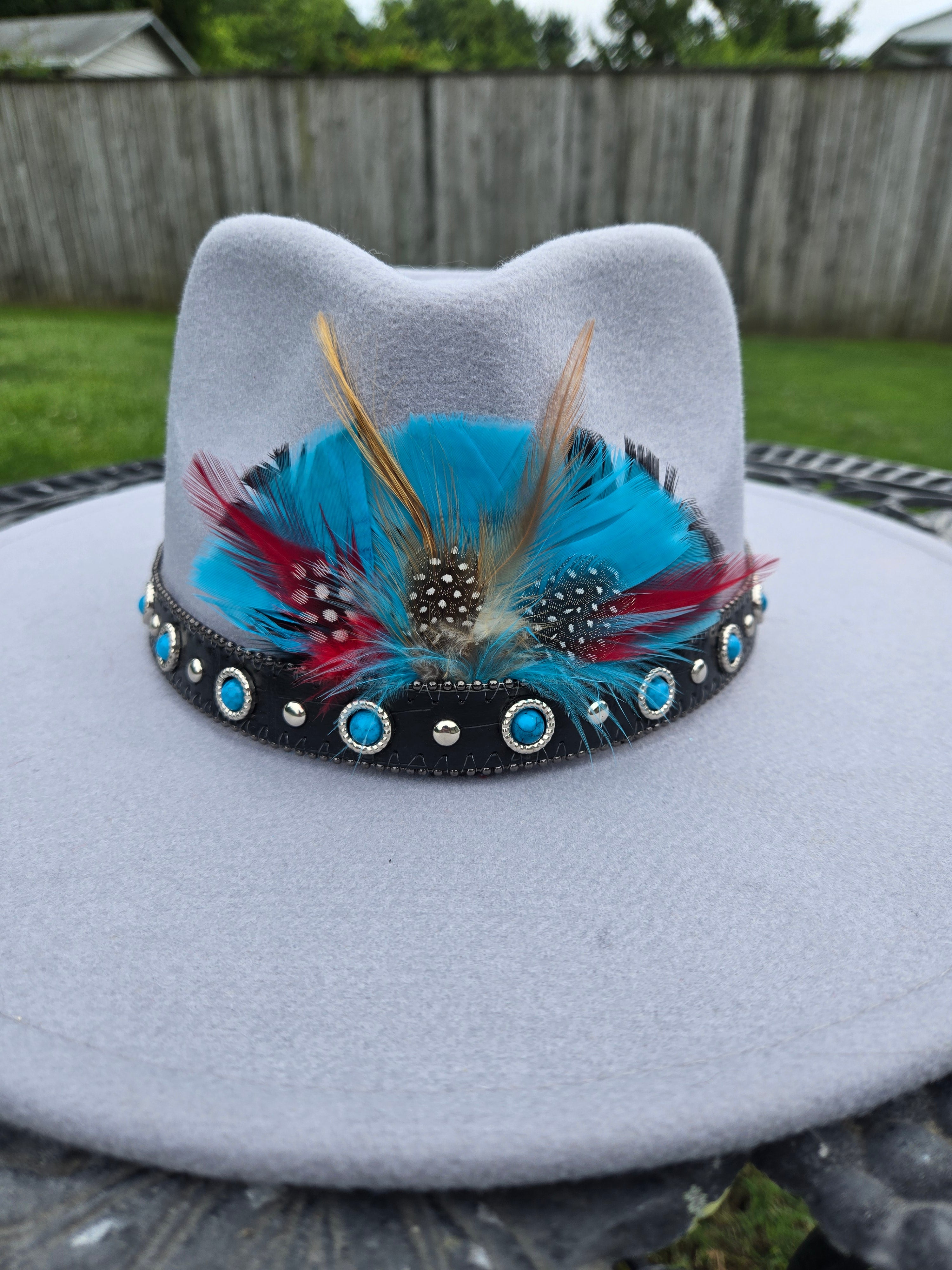 Blue bird fedora